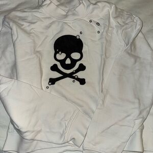 Soul cycle sweatshirt with grommet detail